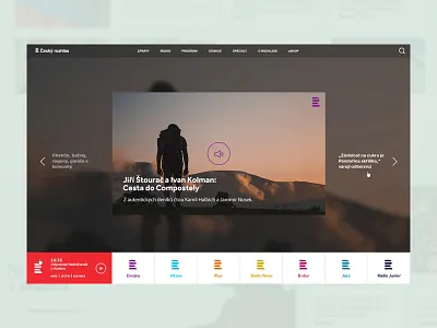 CR Concept corporate design experience radio ui ux website