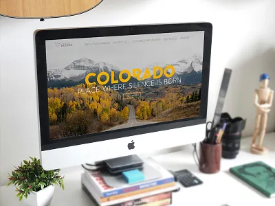 Colorado Silence Landing Page homepage landingpage nature web website