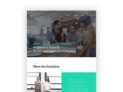 Agency Website Template ui website design