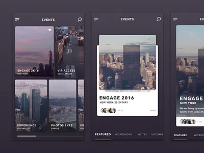Socialbakers Events [iOS App] cards events ios mobile socialbakers