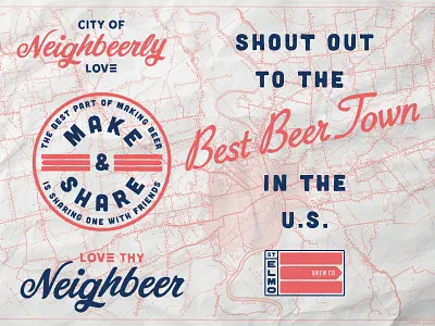 Austin Beer Guide ad concepts for St. Elmo