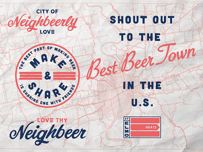 Austin Beer Guide ad concepts for St. Elmo