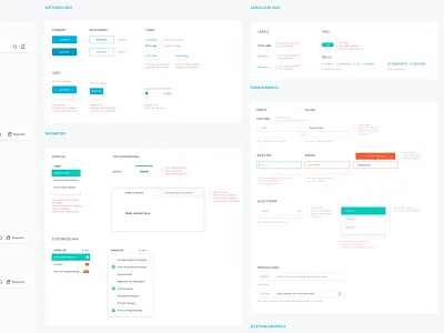 Udacity UI Kit design kit product sketch udacity ui