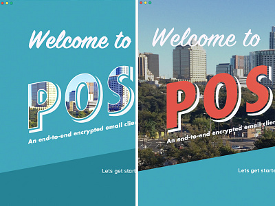 Postcard Welcome Screen