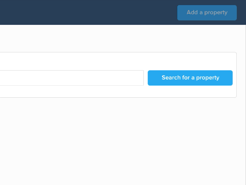 Searching/adding a property listing animation button dashboard data framer js micro interaction search table