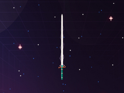 Needle 80s crystal galaxy game of thrones lasers needle sci fi space stars sword