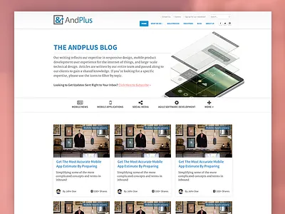 AndPlus Blog Redesign blocked blog inbound redesign
