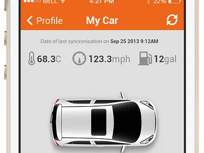 Smart Car App from archive - 2013 cars icon iphone ui