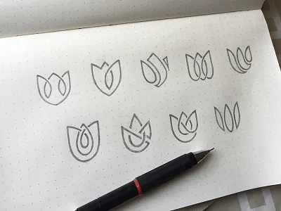 Lotus Logo Exploration yp © yoga perdana