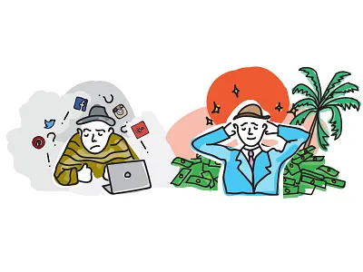 Rags 2 Riches illustration