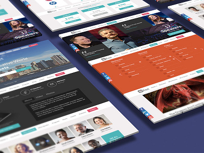 The Event PSD Template design event flat one page psd template theme