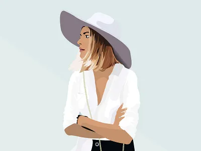 The lean classics cool fashion graphic design hat illustration trousers woman