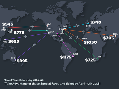 Map Redesign Final dark fare map plane redesign route