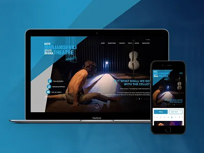 Marjanishvili Theatre bootstrap responsive design theatre uiux