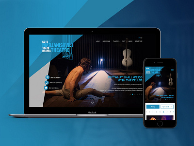 Marjanishvili Theatre bootstrap responsive design theatre uiux