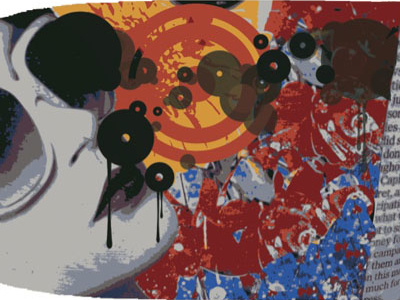 Skateboard design collage digital art photoshop skateboard