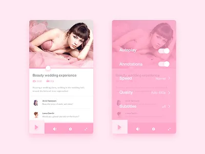 Day 19 - Video play 100 clean cool dailyui flat pink video