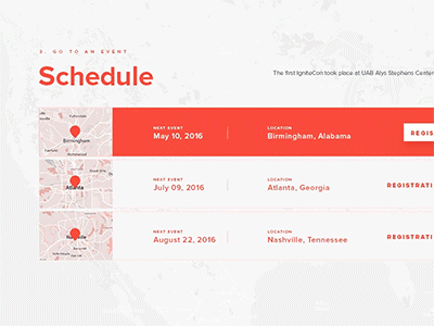 Ignite Conference (Coming Soon) autism conference event header home homepage ignite interface landing schedule video website