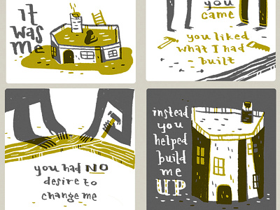 Carp comic illustration printmaking self esteem wishbow zine