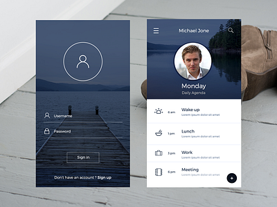 Login Screen app clean e commerce material modern new popular shop simple