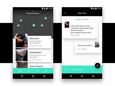 Weaver android chat home map people professional