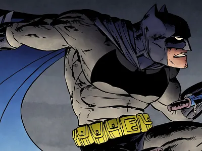 Batman Scooter batman bike cartoon cat comic drawing funny humor illustration painting scooter watercolour