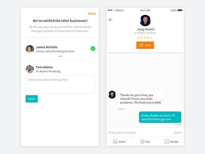A few little things I'm working on businesses conversation convo ios message messages messaging ui users