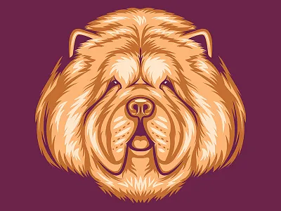 Chow Chow Illustration for Golden Doodle Goods™ animal apparel chow chow chow dog dog illustration dog lover golden doodle goods illustration puppy shirt design