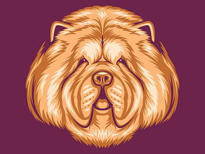 Chow Chow Illustration for Golden Doodle Goods™ animal apparel chow chow chow dog dog illustration dog lover golden doodle goods illustration puppy shirt design