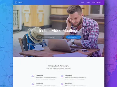 Connect Design colorful concept site website