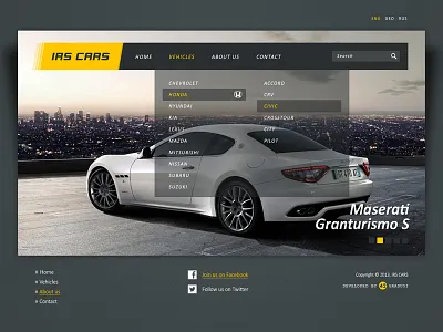 IRS CARS cars responsive design uiux