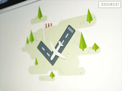 Airstrip Animation - Source Files animation email files hype n1 nylas open plane project psd source