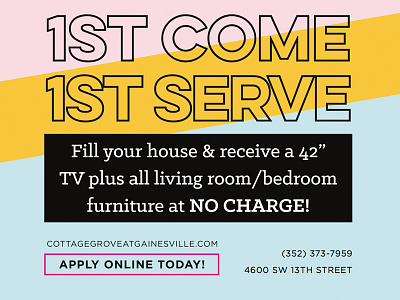 Promotional Flyer flyer design graphic design student housing marketing