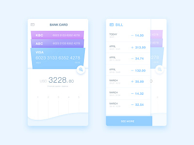 Day 20 - bank card 100 bank card clean cool dailyui flat pink