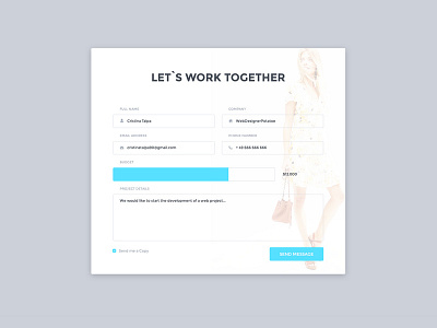 Contact Form clean contact contactus corporate forms layout minimal ui web work