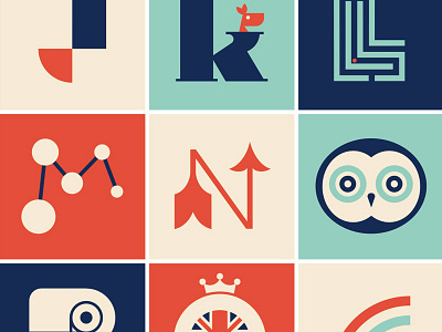 36 for 36 Days of Type design flat illustration letterform lettering retro