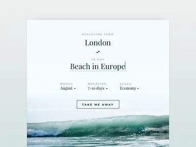 Day 68 Flight Search clean dailyui flight green inspiration minimal search travel typography
