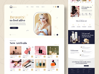 Online Cosmetic Store Website cosmetic cosmetic products cosmetics cosmeticsstoreweb cosmeticswebsite ecommerce ecommerceweb ecommercewebsite marketplace online shop online store shopping store ui uidesign ux web design webdesign website website design