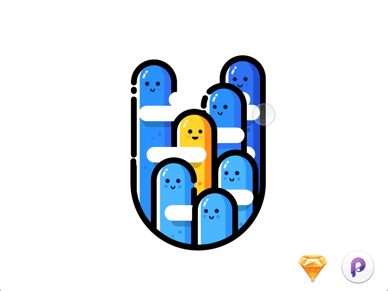 Mountain - Principle illustration mbe parallax principle sketch