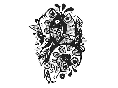 Sticker designs, the deadly dagger illustration poison product punk snake sticker wishbow