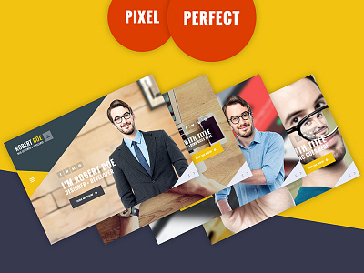 Angels – Clean & Creative vCard WordPress Theme clean design interface minimal photoshop portfolio psd template themeforest ui ux vcard yellow