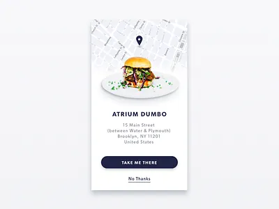Tell Me What to Eat: A Food Finder App Concept app burger clean concept design food interface ios map restaurant ui