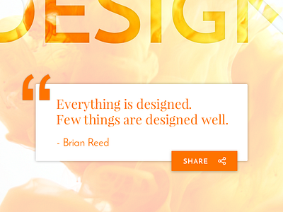 Daily UI #010 - Social Share app clean concept dailyui design flat gradient orange share social ui ux
