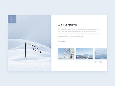 Day 21 - Snow 100 card clean cool dailyui flat