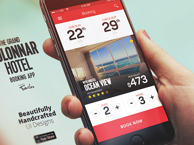 The Grand Colonnar Mobile App Booking Steps 6noran app design inspiration mobile mobile design mobile ui startup ui ui design uiinspiration ux walkthrough