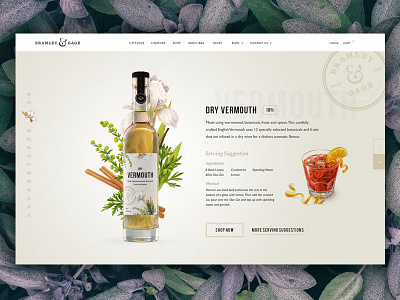 B&G Liqueurs Site badge bottle dashboard fruit homepage interactive landing nature packaging stamp ui website