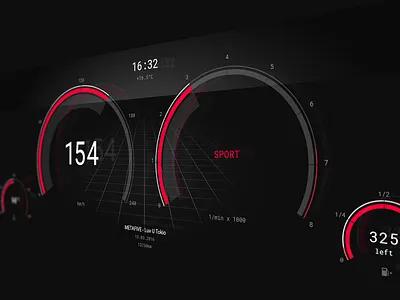 Car UI car dashboard design interface modern speed ui user interface