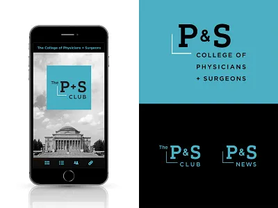 College of Physicians and Surgeons ampersand brand capitals college design identity logo medical rebrand typography
