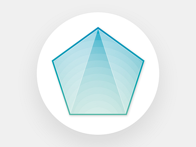 Pentagon vector icon crystal gem hexagon icon ios icon pentagon pentagon icon