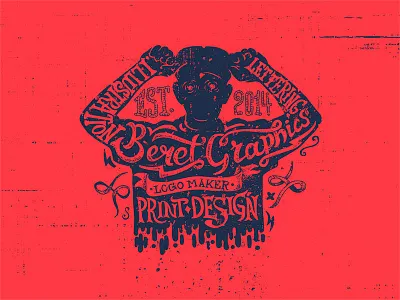 BG fun letter lettering logo mark pencil tap type word